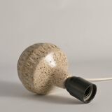 Mid-Century Modern Brown Speckled Stoneware Table Lamp by EGO, Sweden 1960s