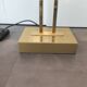 Brass reading floor lamp