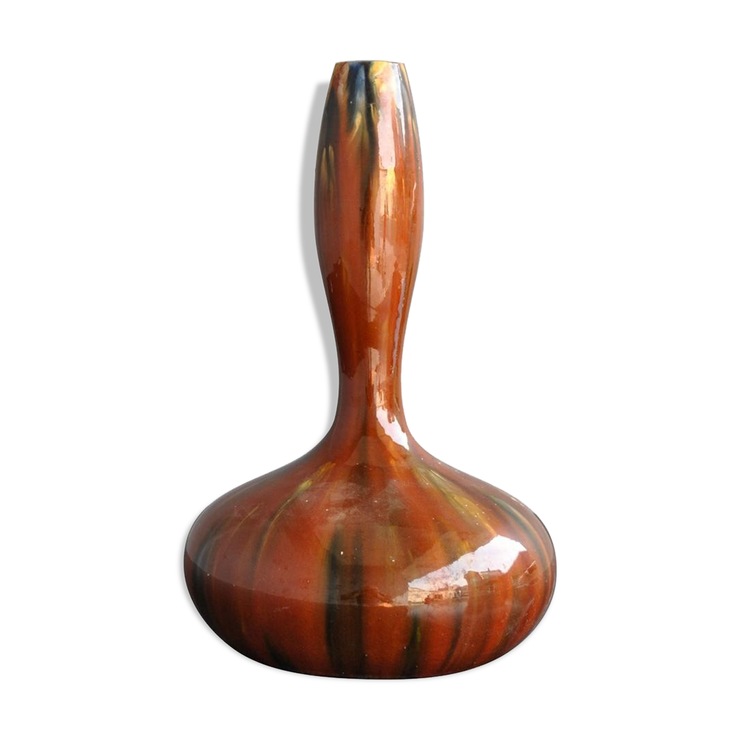 Jug terracotta punctuated by Clément Massier in Golfe-Juan
