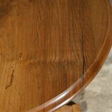 Small Walnut Pedestal Table, Louis Philippe Period – 2nd Part 19th