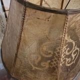 Antique lampshade in leather