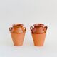 Pair of terracotta amphora vases