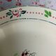 Big dish Boch Brothers fausta ancient rose flowers green stencil