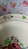 Big dish Boch Brothers fausta ancient rose flowers green stencil
