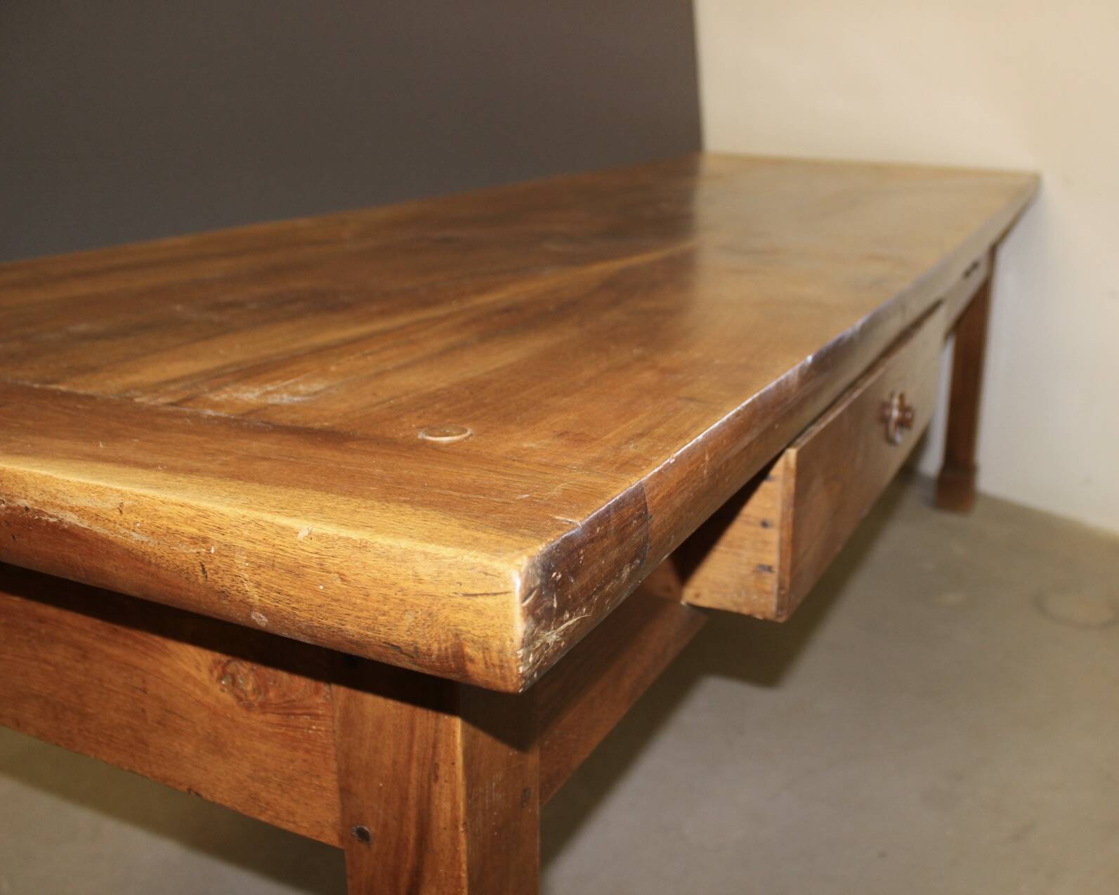 19th Century Walnut Farm Table