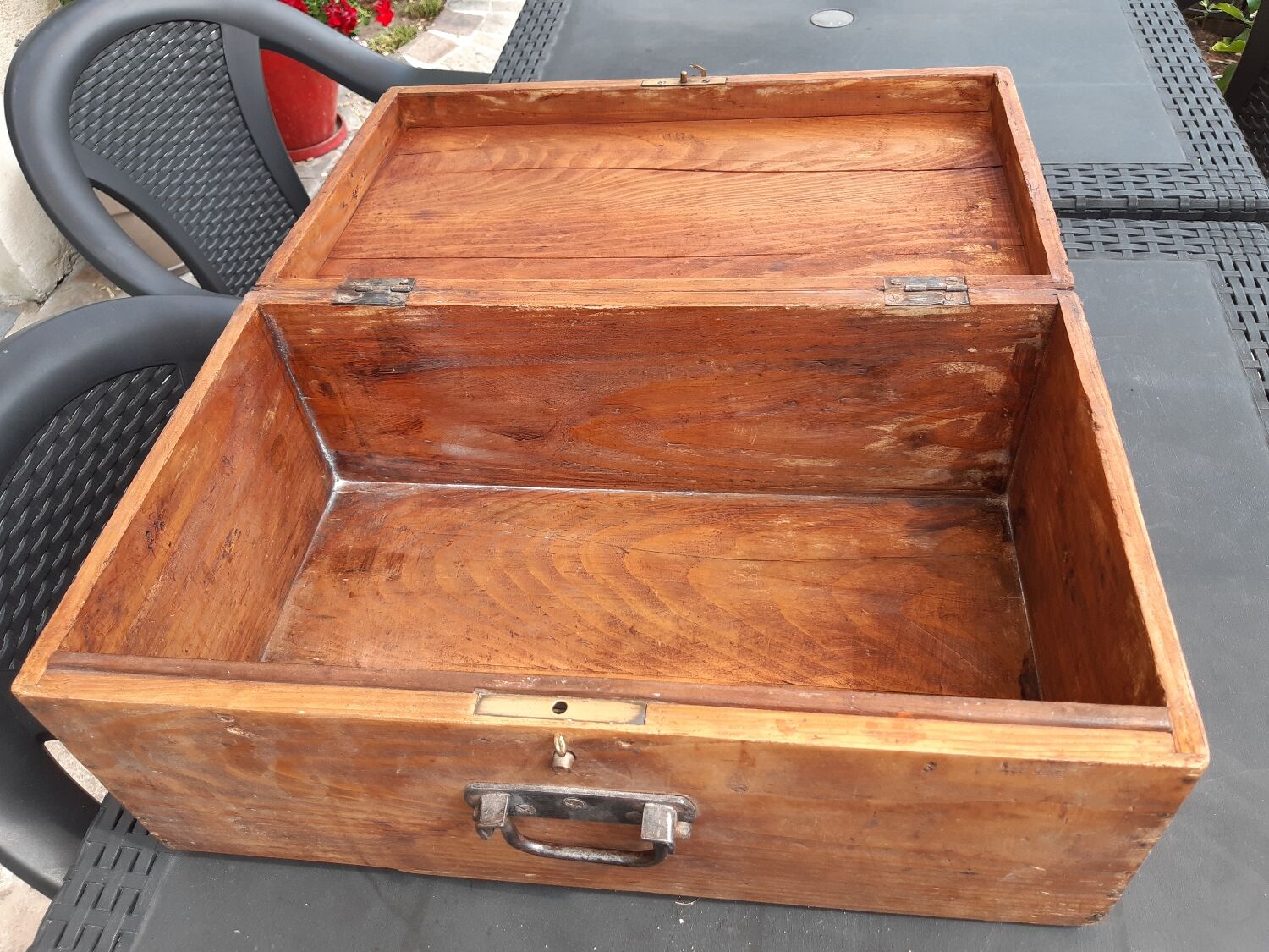 Handmade solid wood chest