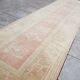 Turkish oushak runner, vintage hallway rug