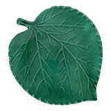 Plat feuille vintage en céramique