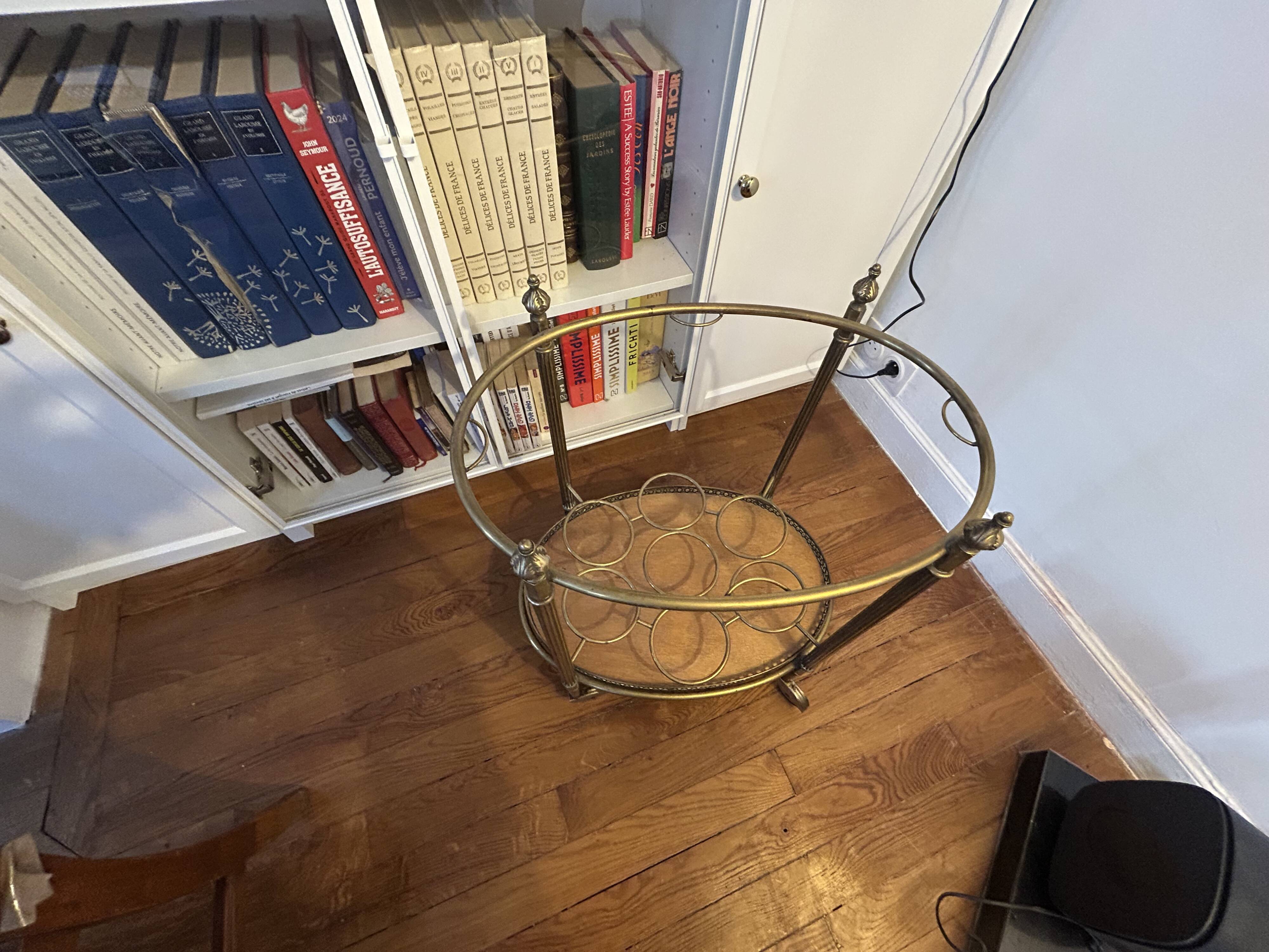 Louis XVI rolling dessert trolley