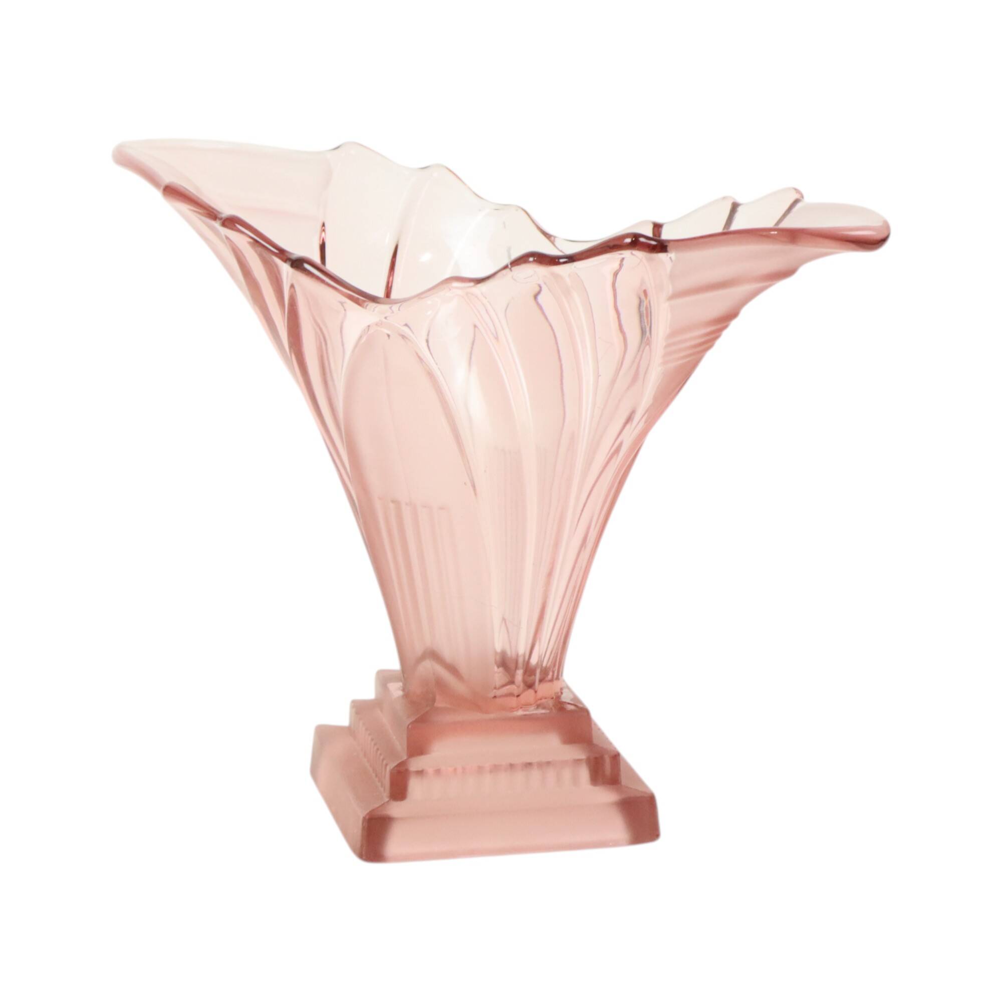 Art Deco Style Vase Model Greta 1950s Walther VEB Sachsenglas