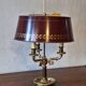 Lucien Gau Model 15033 mid century brass table lamp