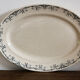 Pair of longchamp earthenware dishes, iron earth,