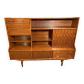 Danish-Style Mid Century Modern Teak Highboard by Elliotts of Newbury 1960