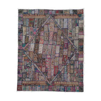 Ancien patchwork Kutch, Gujarat, Inde - 190x240cm