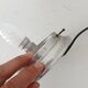 Vintage opaline and aluminium ceiling light from the 1950s.