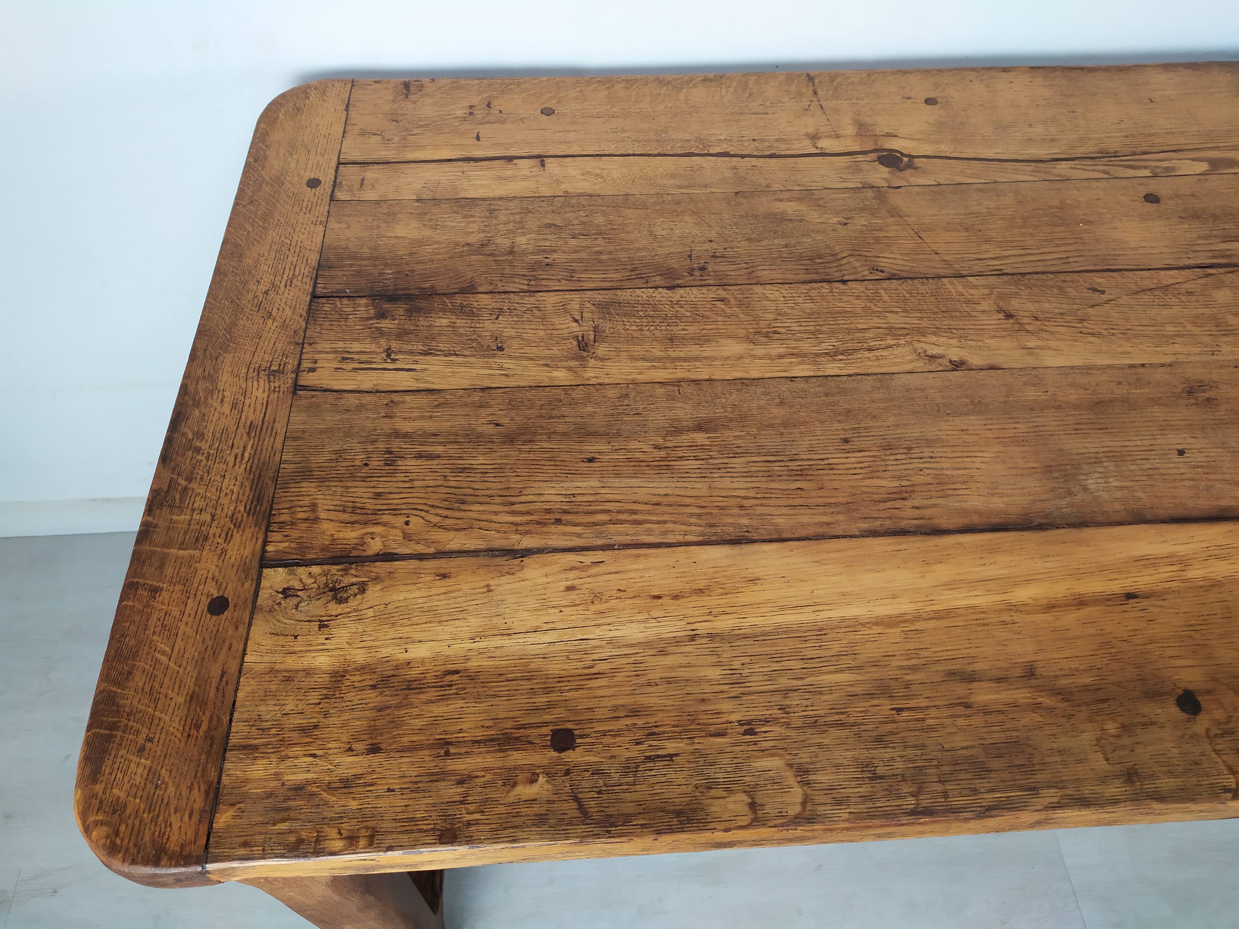 Oak farmhouse table