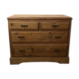 Wooden chest of drawers iron handles