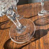 Set of 5 classic flared stemmed glasses
