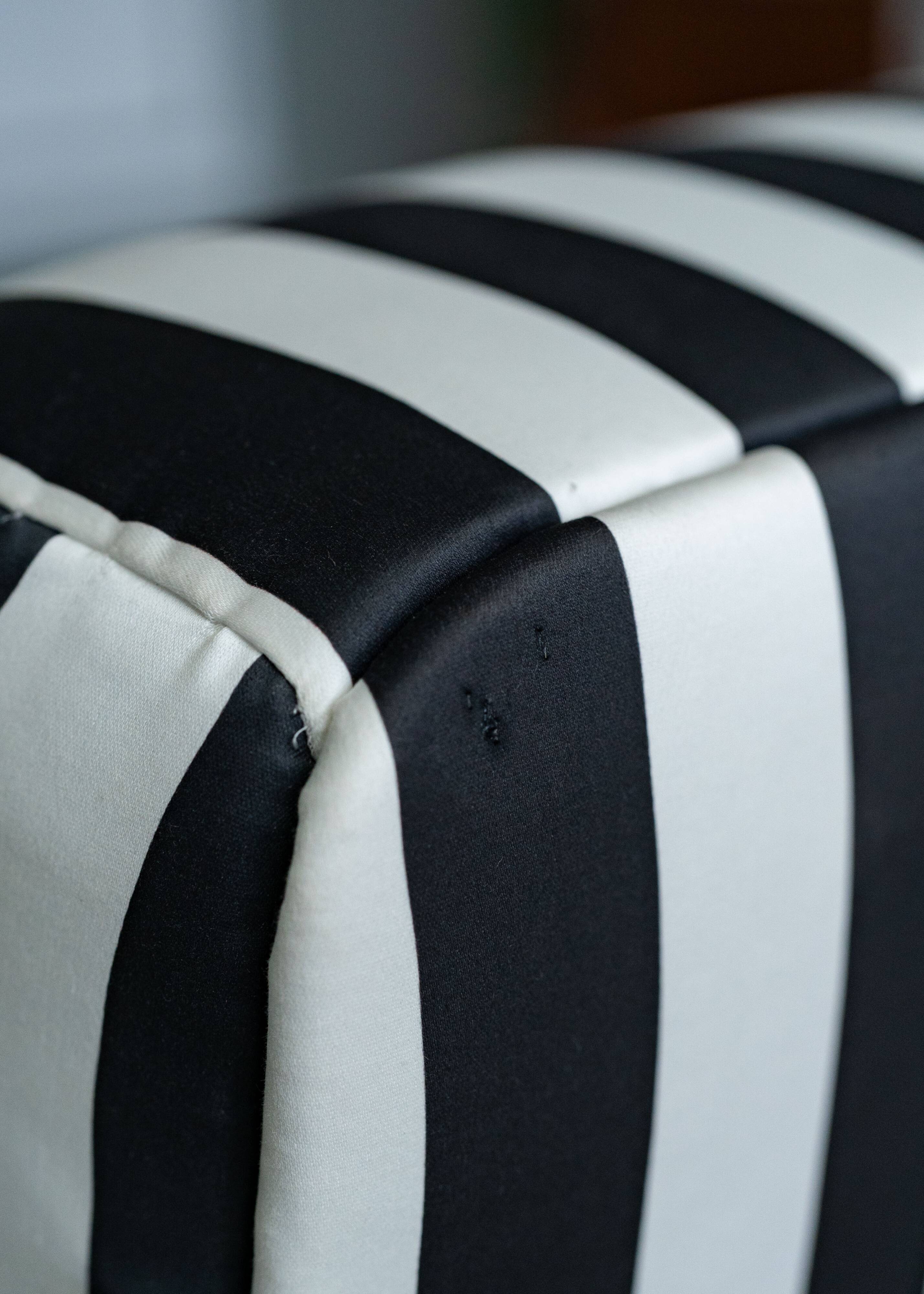 Pair of Seventies stripe armchairs