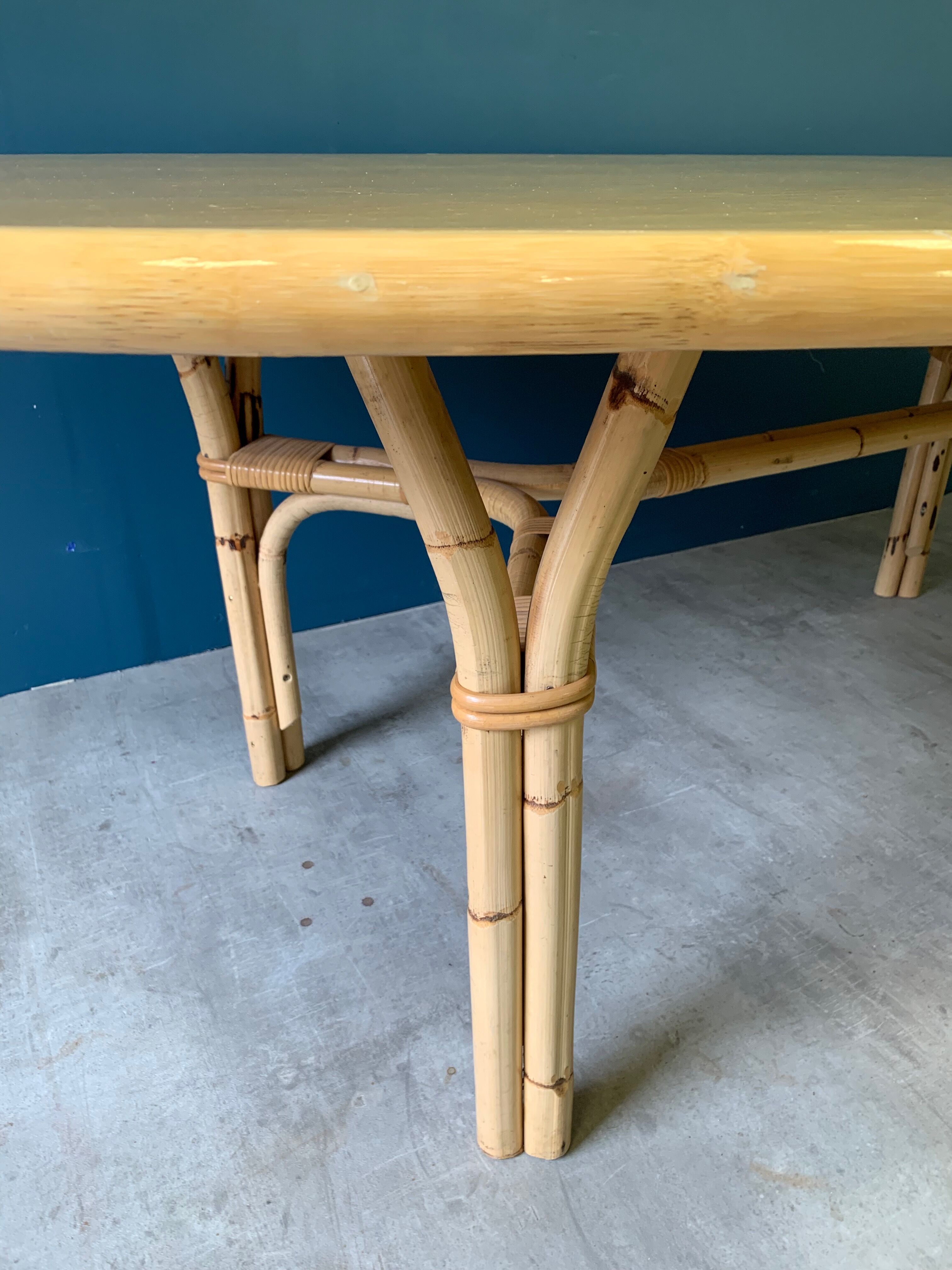 Large rattan table 8/10 people