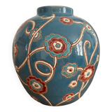 Vase boule faïence années 30