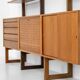 Free standing wall unit by Poul Cadovius for Cado (Denmark, 1960s).