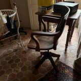 Classic vintage swivel office armchair (1950s–1970s)