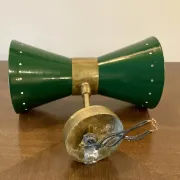 Vintage wall lamp "Diabolo" – 1950s style - green