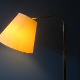 Danish multi-adjustable brass floor lamp, 1960s