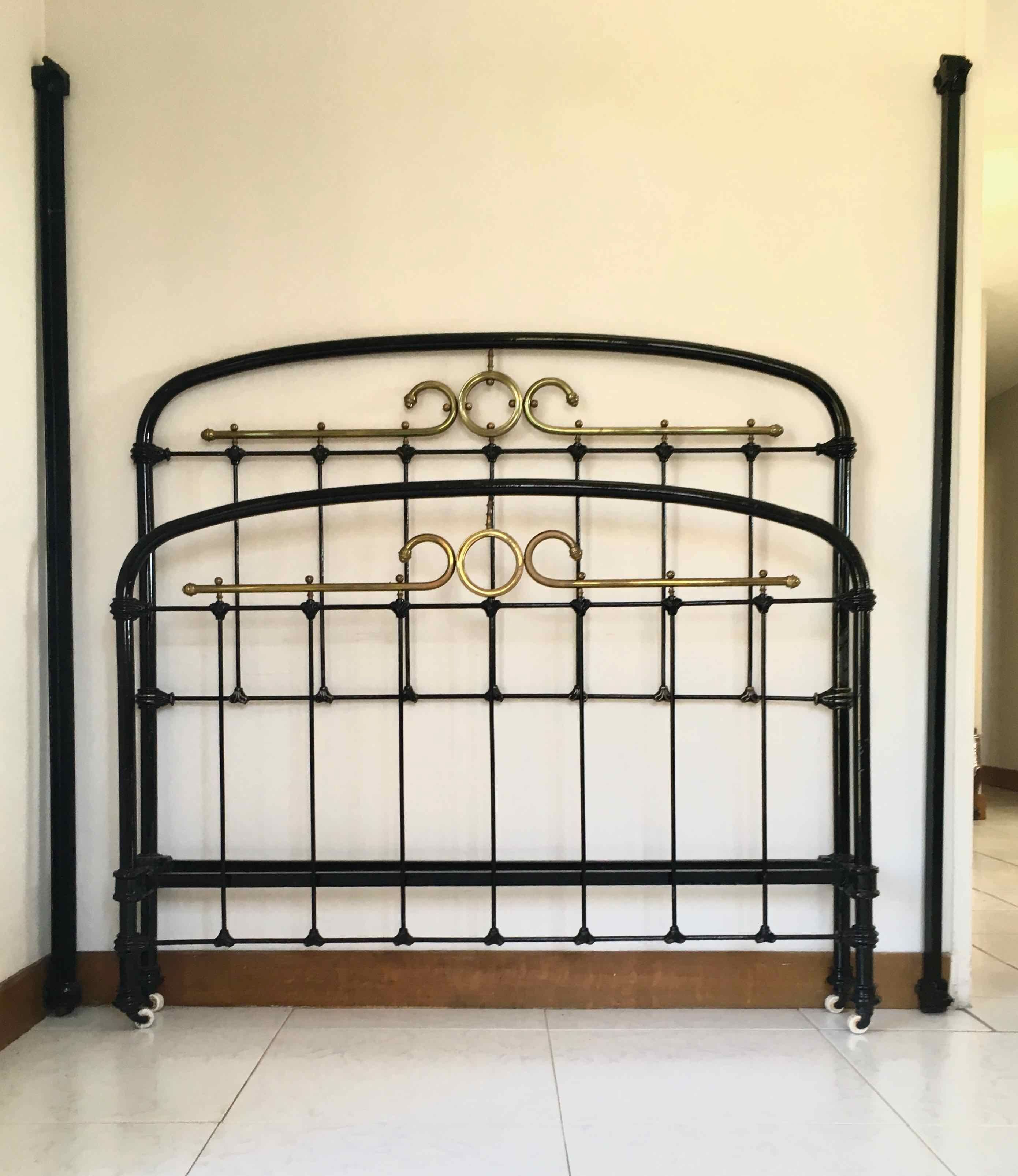 Iron bed Napoleon III in 140 x 190