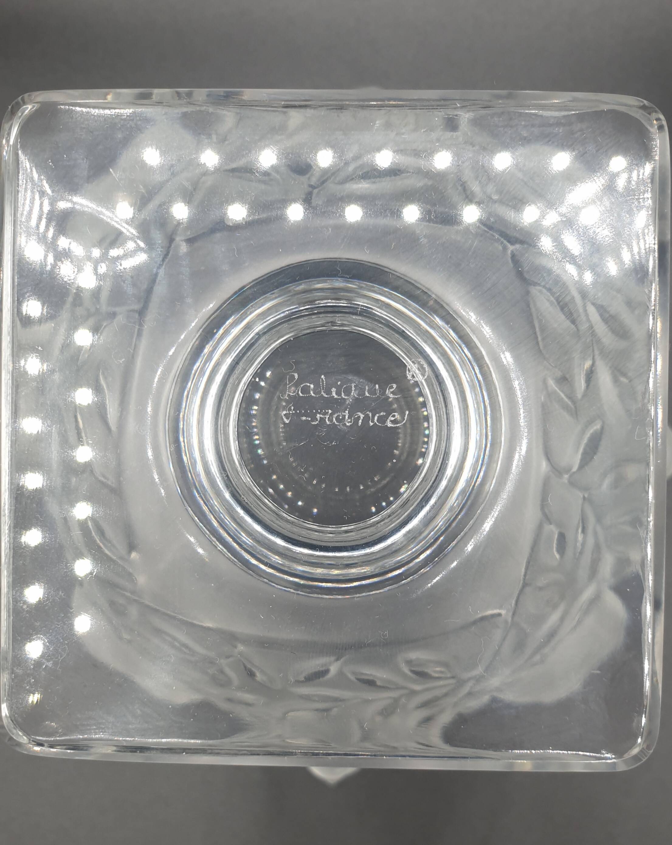 Elisabeth crystal cup signed Lalique France