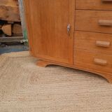 Vintage wooden sideboard – 4 drawers and cupboard