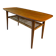 Teak and cane coffee table, 1970s.