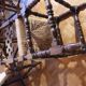 Set of 6 Spanish Baroque Renaissance chairs, straw seat