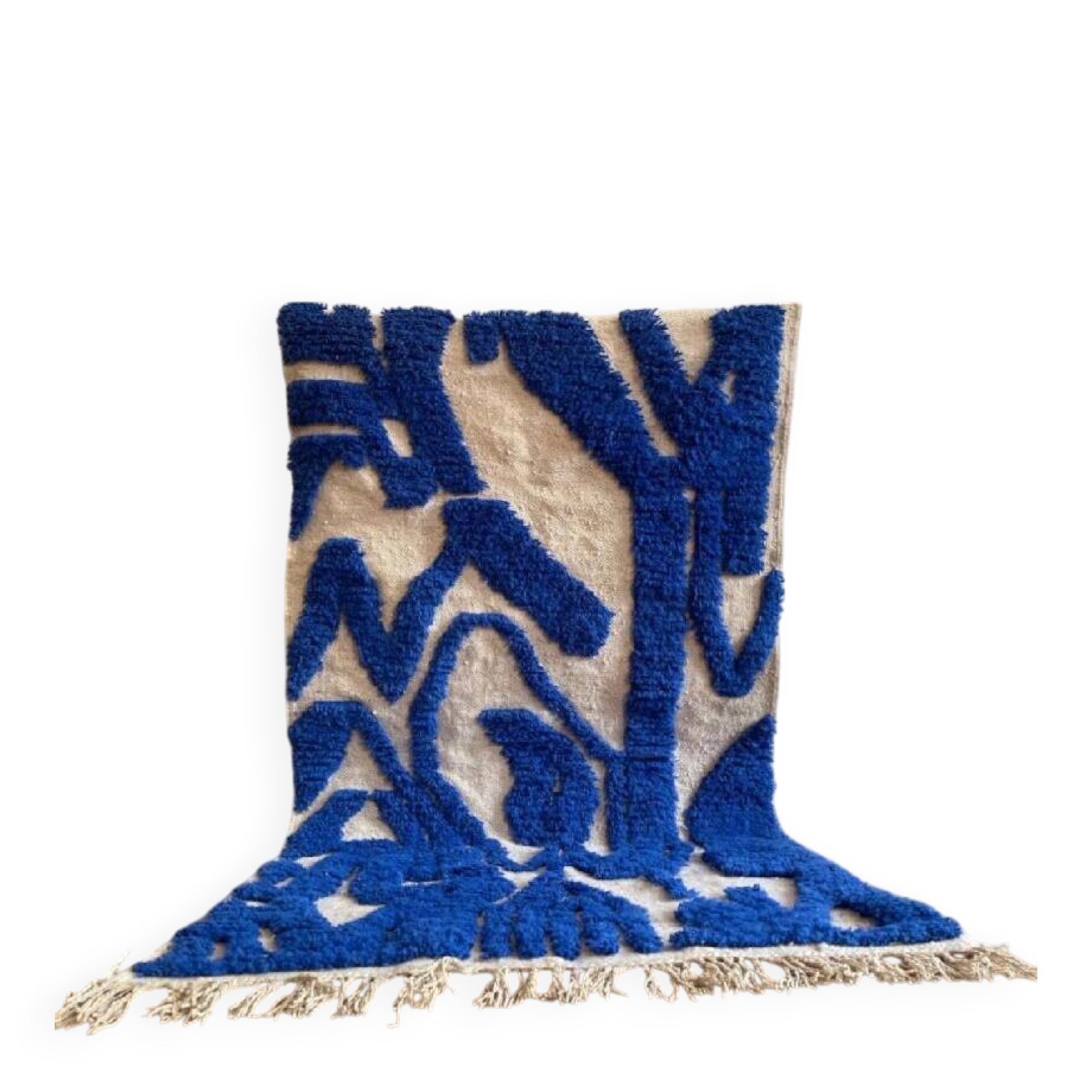 Wool rug with geometric patterns 200/300