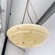 Art Deco bowl lamp with marble pattern from the 1930s