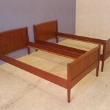 Pair of twin / Scandinavian daybay teak