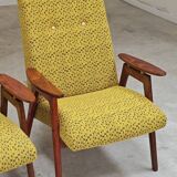 Paire de fauteuils Jaune par Jaroslav Smidek pour Ton (Thonet) Expo 58