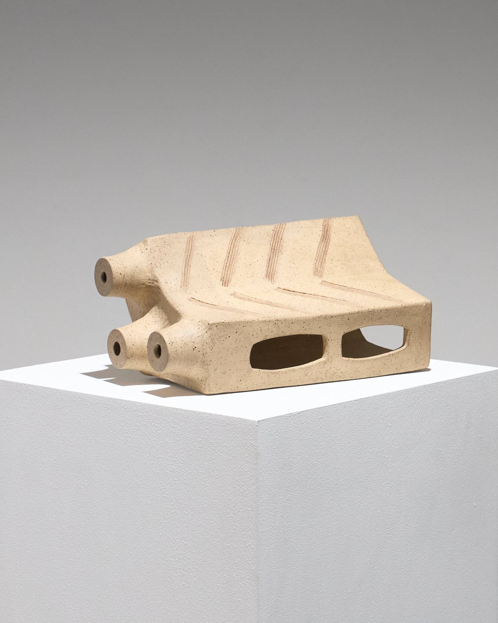 Brutalist Stoneware Soliflore, 1960s