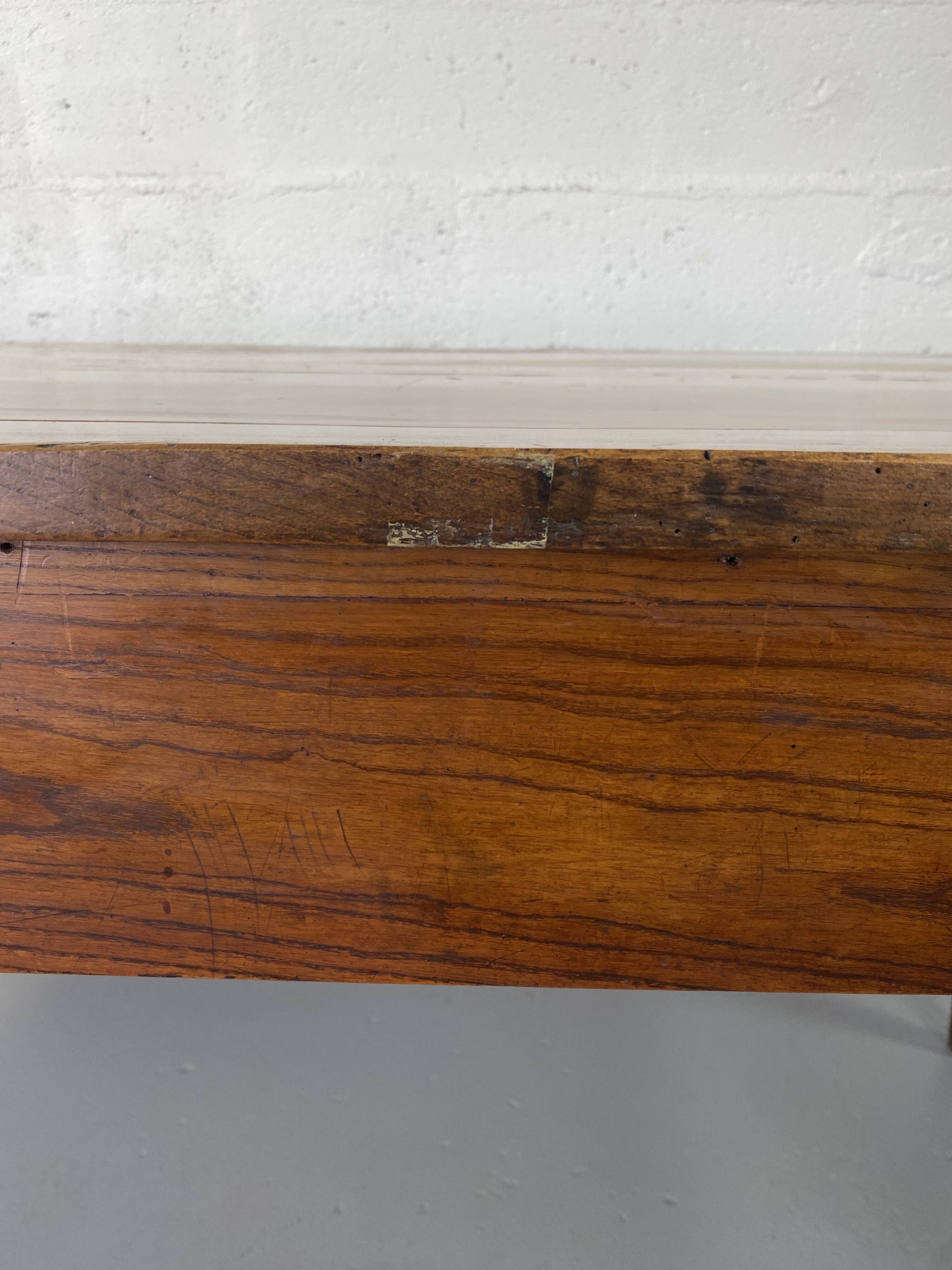 Table de Ferme Vintage en Bois Massif