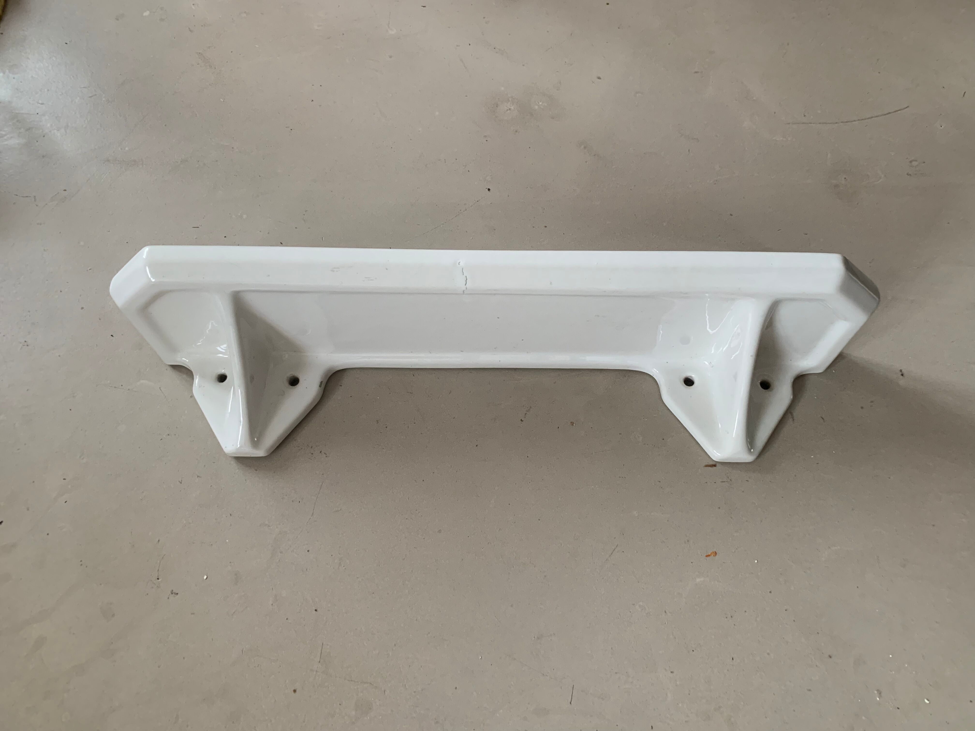 Antique ceramic shelf