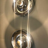 Round chrome wall lamp