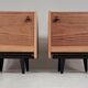 1970s bedside tables, set of 2