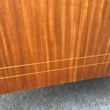 Sideboard stand vintage storage cabinet blond walnut veneer 1960-1980's