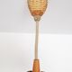Wicker flower hanging