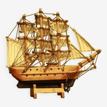 Wooden boat model