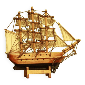 Wooden boat model