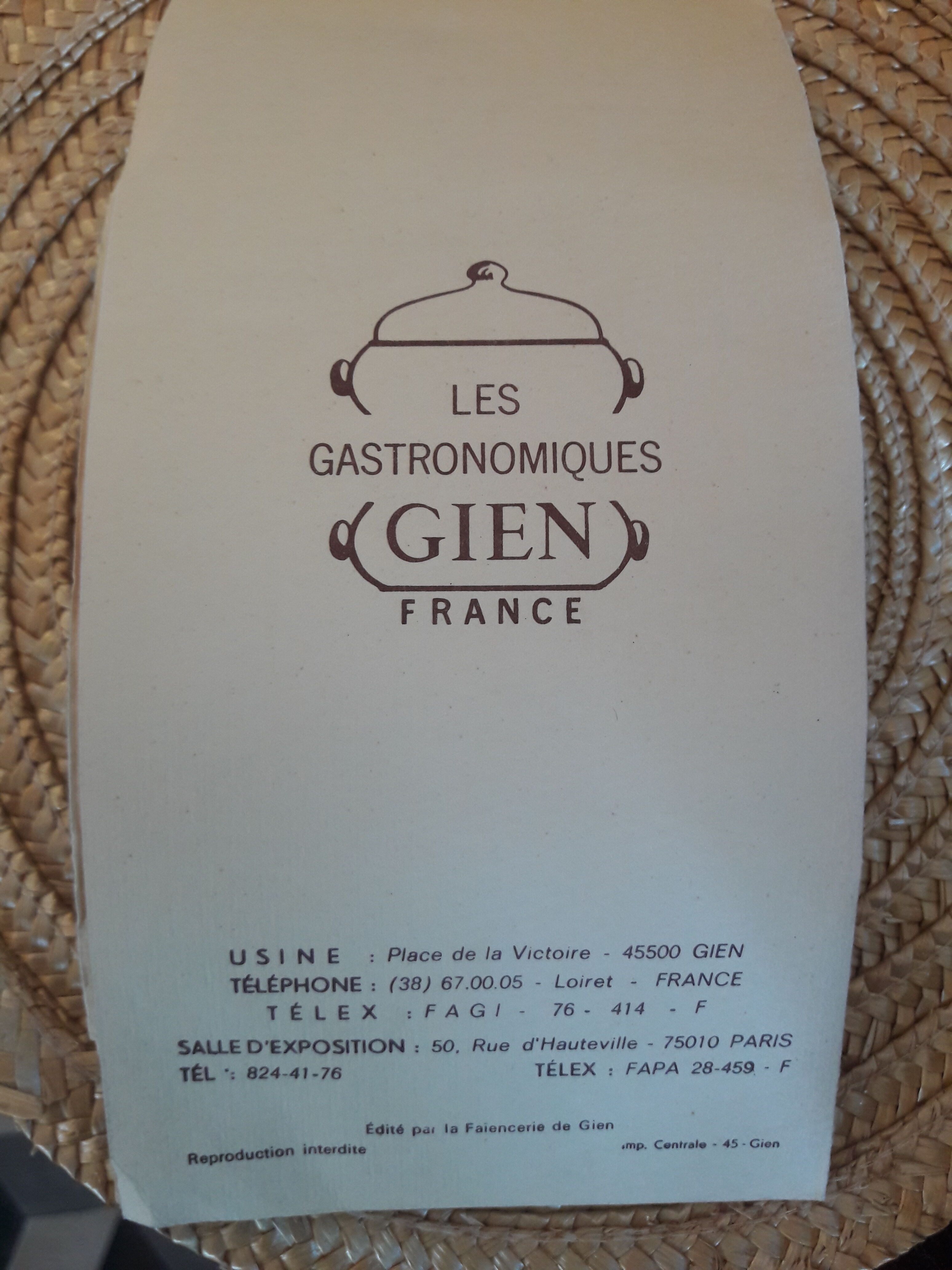 Snail service 6 gien porcelain snail set of 6 plates of a dozen