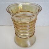 Glass art deco vase