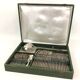 Silver metal housewife Dixi Art deco 37 pcs